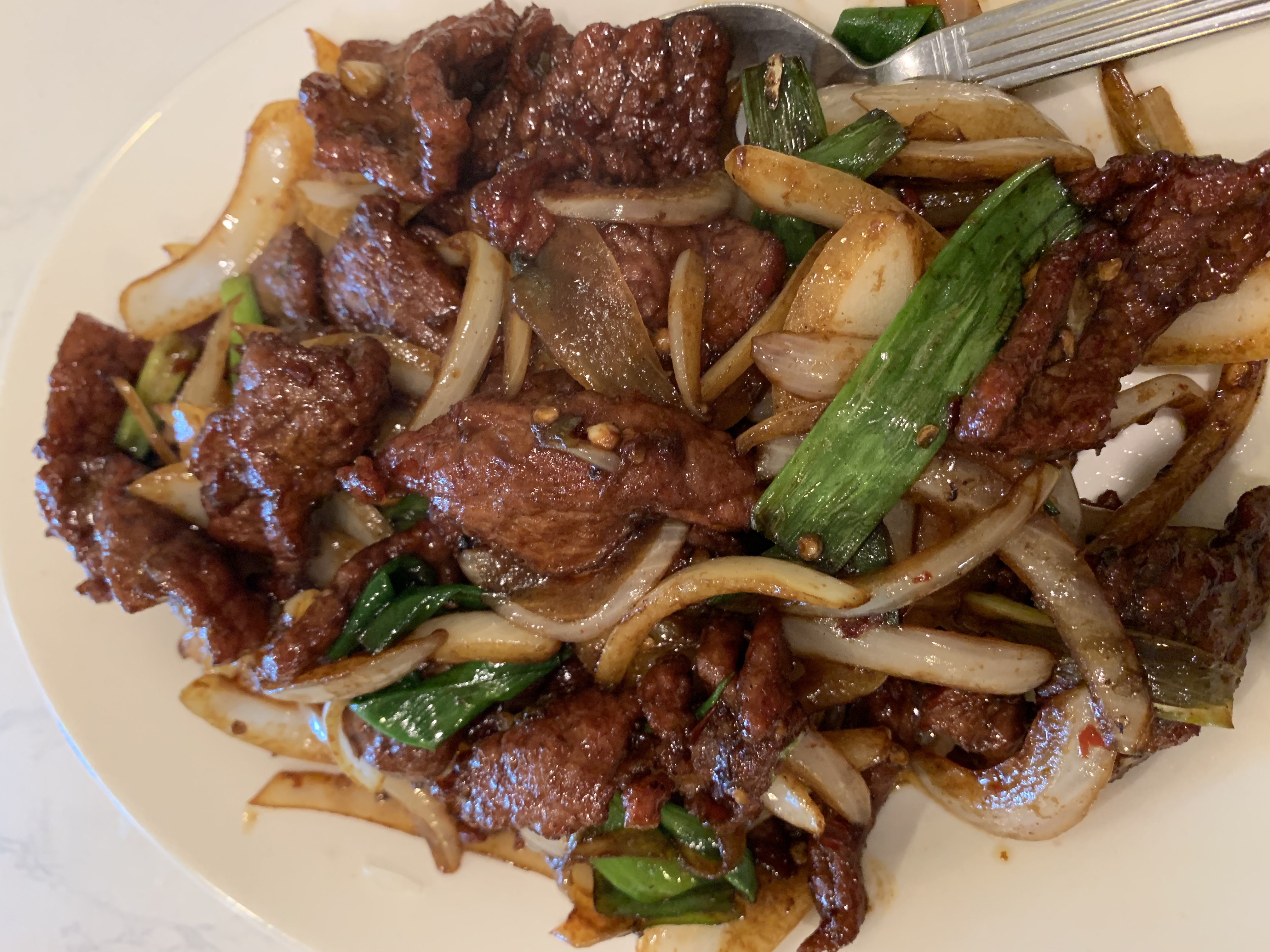 Order 92. Mongolian Beef food online from Hunan Village store, Ashburn on bringmethat.com