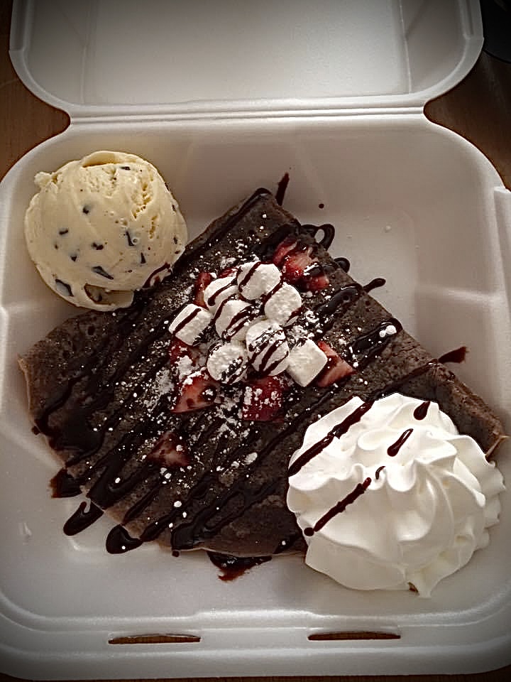 Order Chocolate Crepe food online from The Crepe Factory store, Colton on bringmethat.com