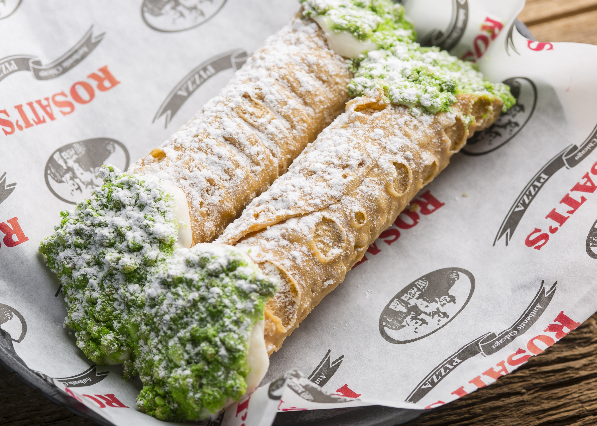 Order Two Cannolis food online from Rosati's Pizza store, Niles on bringmethat.com