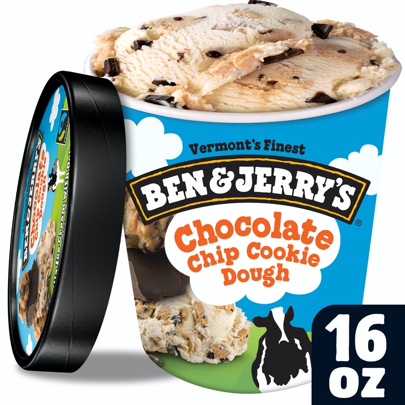 Order Ben & Jerry's Chocolate Chip Cookie Dough Pint food online from Pieology store, Stamford on bringmethat.com