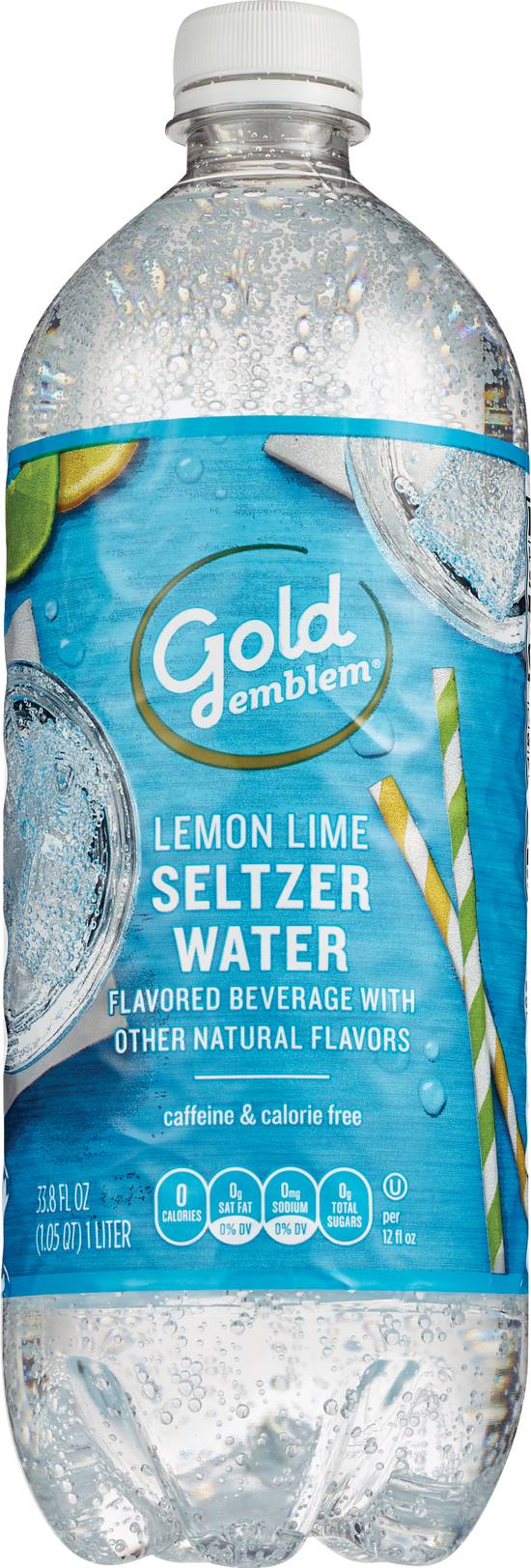 Order Gold Emblem Seltzer Water 33.8 OZ, Lemon Lime food online from Cvs store, SAINT CLAIR SHORES on bringmethat.com