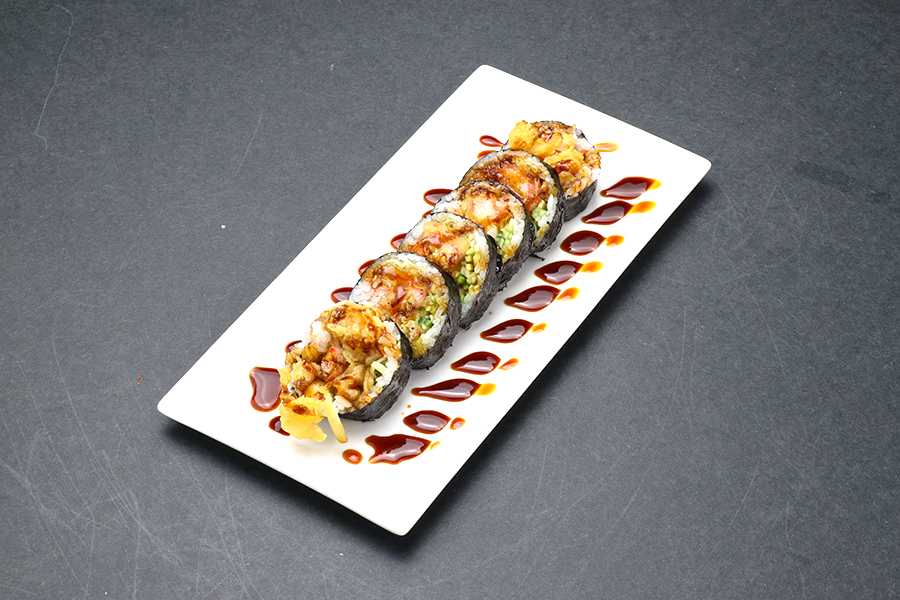 Order Crab Tempura Roll food online from Hikari Sushi & Grill store, Frisco on bringmethat.com