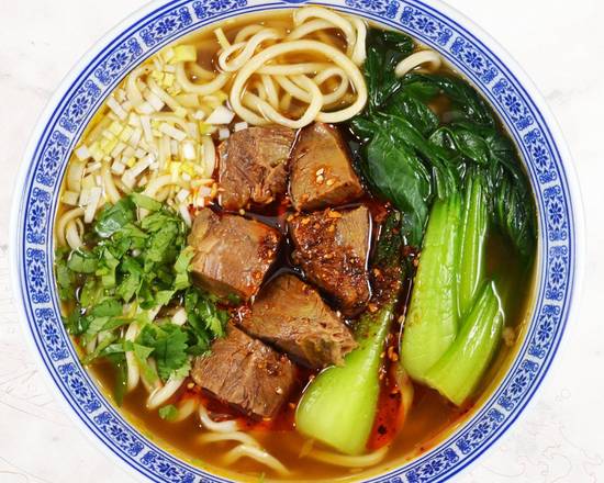 Order Braised Beef Noodle Soup 红烧牛肉面 food online from 1919 Noodle Express store, Monterey Park on bringmethat.com