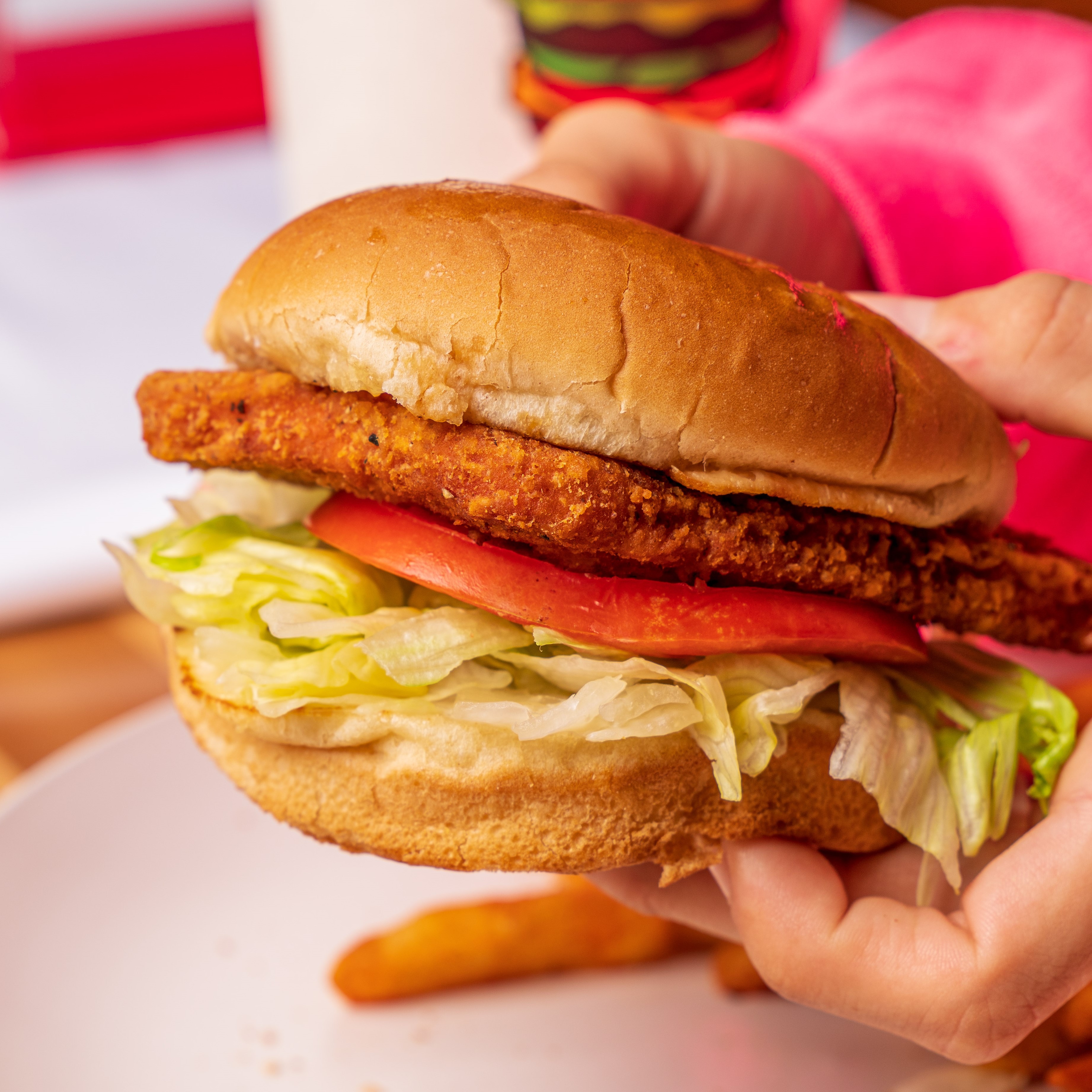 Order Fried Chicken Burger food online from Wimpy Hamburgers store, Visalia on bringmethat.com
