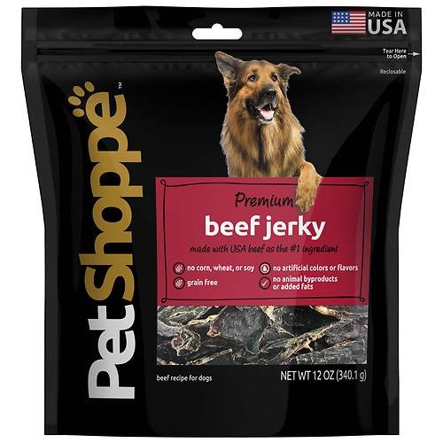 Order PetShoppe Premium Beef Jerky - 12.0 oz food online from Walgreens store, Lincoln Park on bringmethat.com