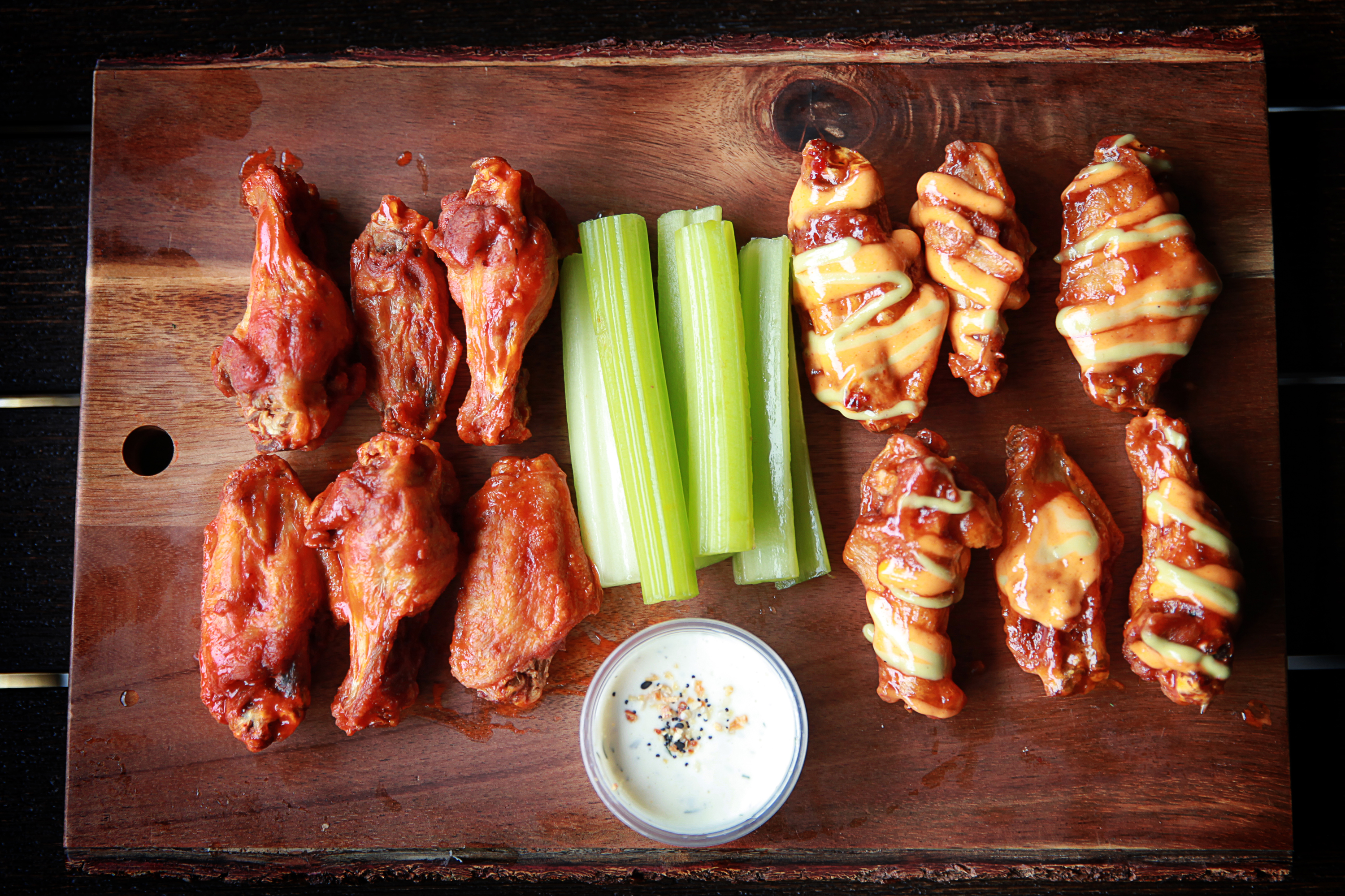 Order 12 Piece Wings food online from Over/Under Public House store, Burbank on bringmethat.com