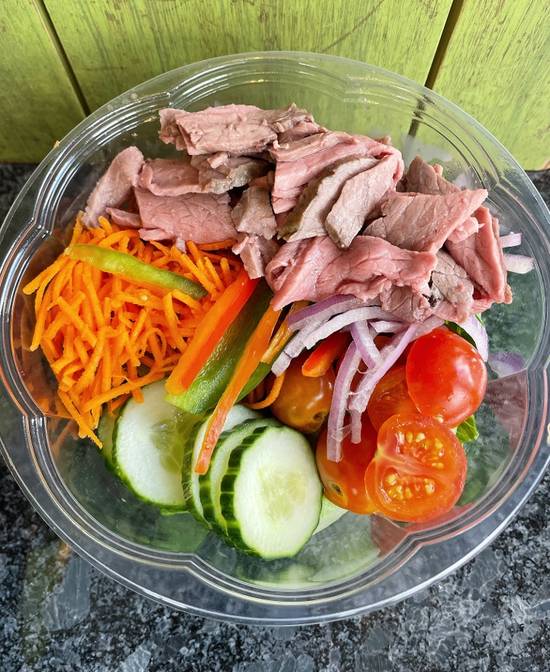 Order Top Round Salad food online from MGM Roast Beef store, Washington on bringmethat.com