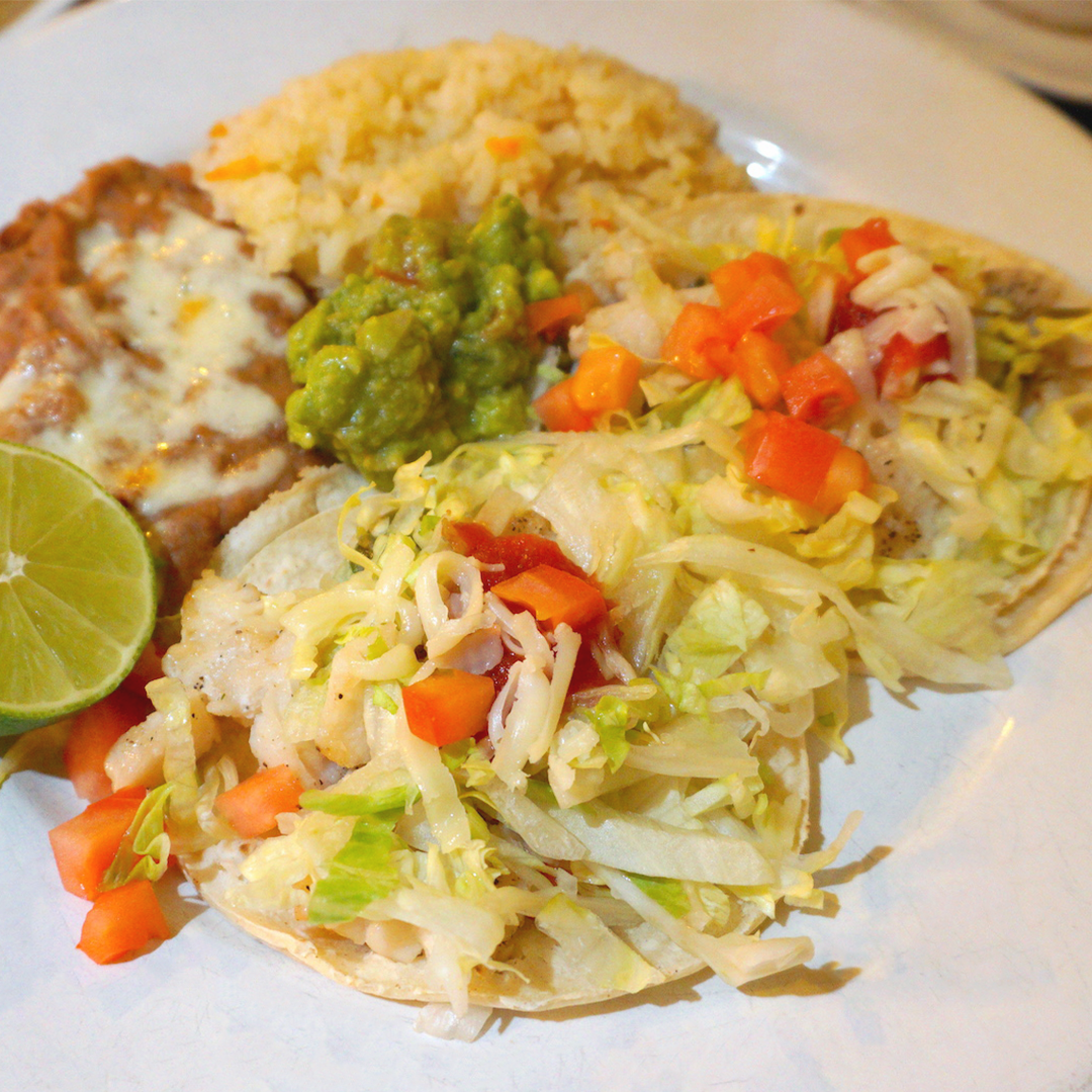 Order Fish Tacos food online from Antonio's Restaurant store, Los Angeles on bringmethat.com