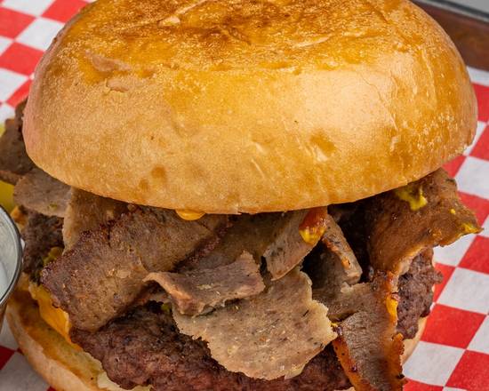 Order Gyro Burger food online from Chubby's Cheesesteaks store, Milwaukee on bringmethat.com