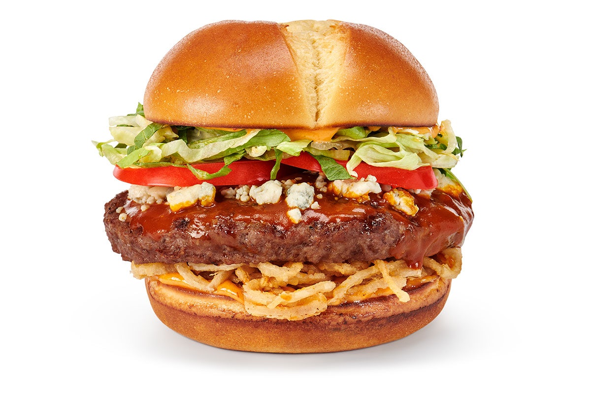 Order NEW! Bleu Ribbon Burger food online from Red Robin store, Charlotte on bringmethat.com
