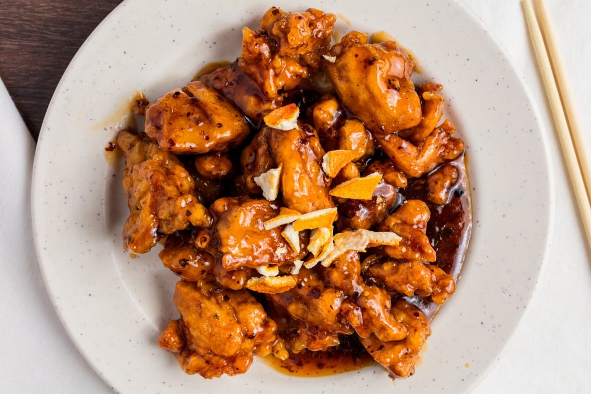 Order Orange Chicken (Spicy) (Unavailable) food online from Lin's Grand Buffet store, Laredo on bringmethat.com