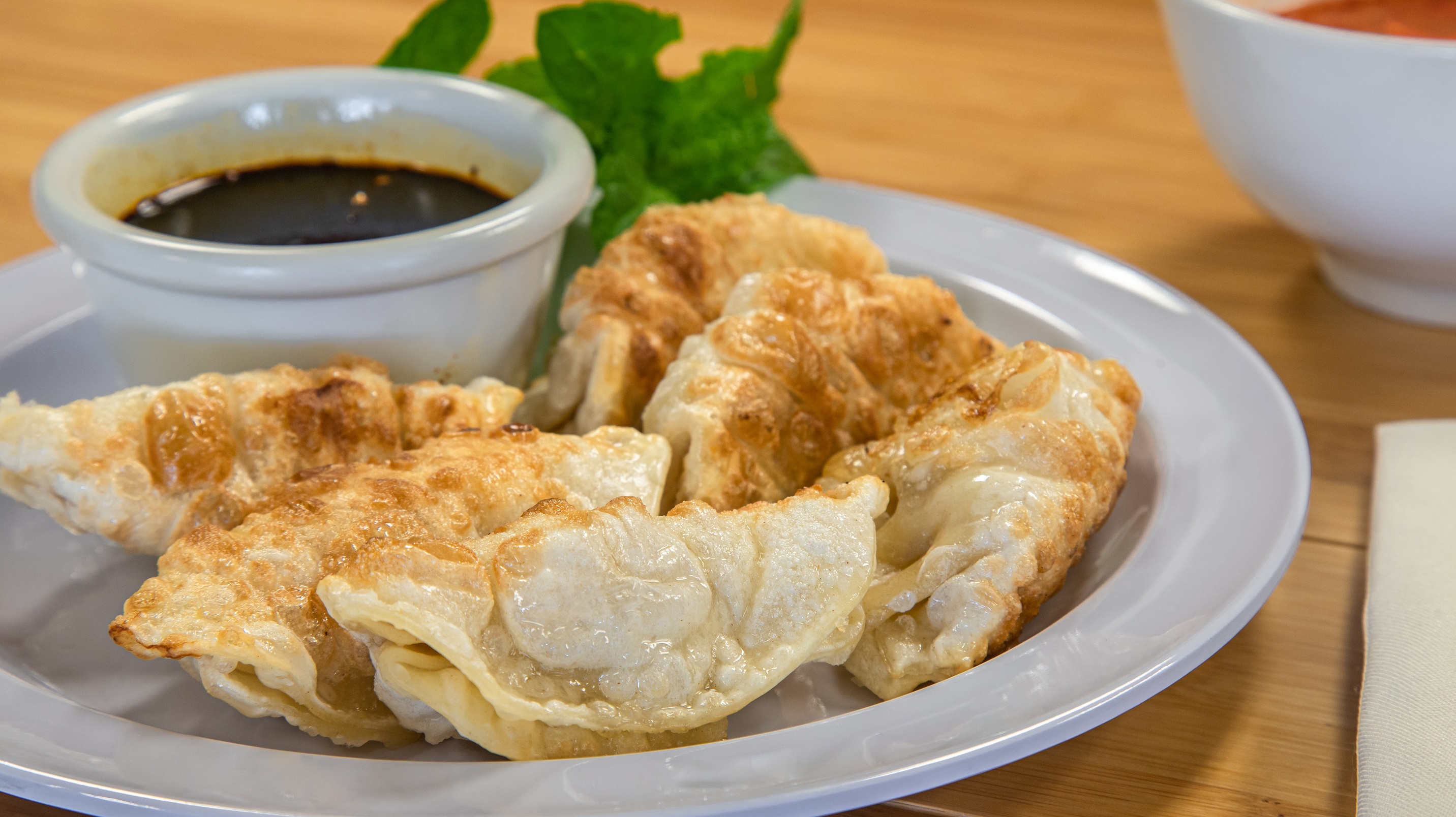 Order 6. Pot Stickers food online from Pho Cafe Hong Kong Diner store, Reno on bringmethat.com