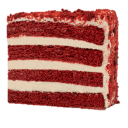 Order Carlo's Bakery Red Velvet Cake Slice food online from Go Burger store, Mount Sinai on bringmethat.com
