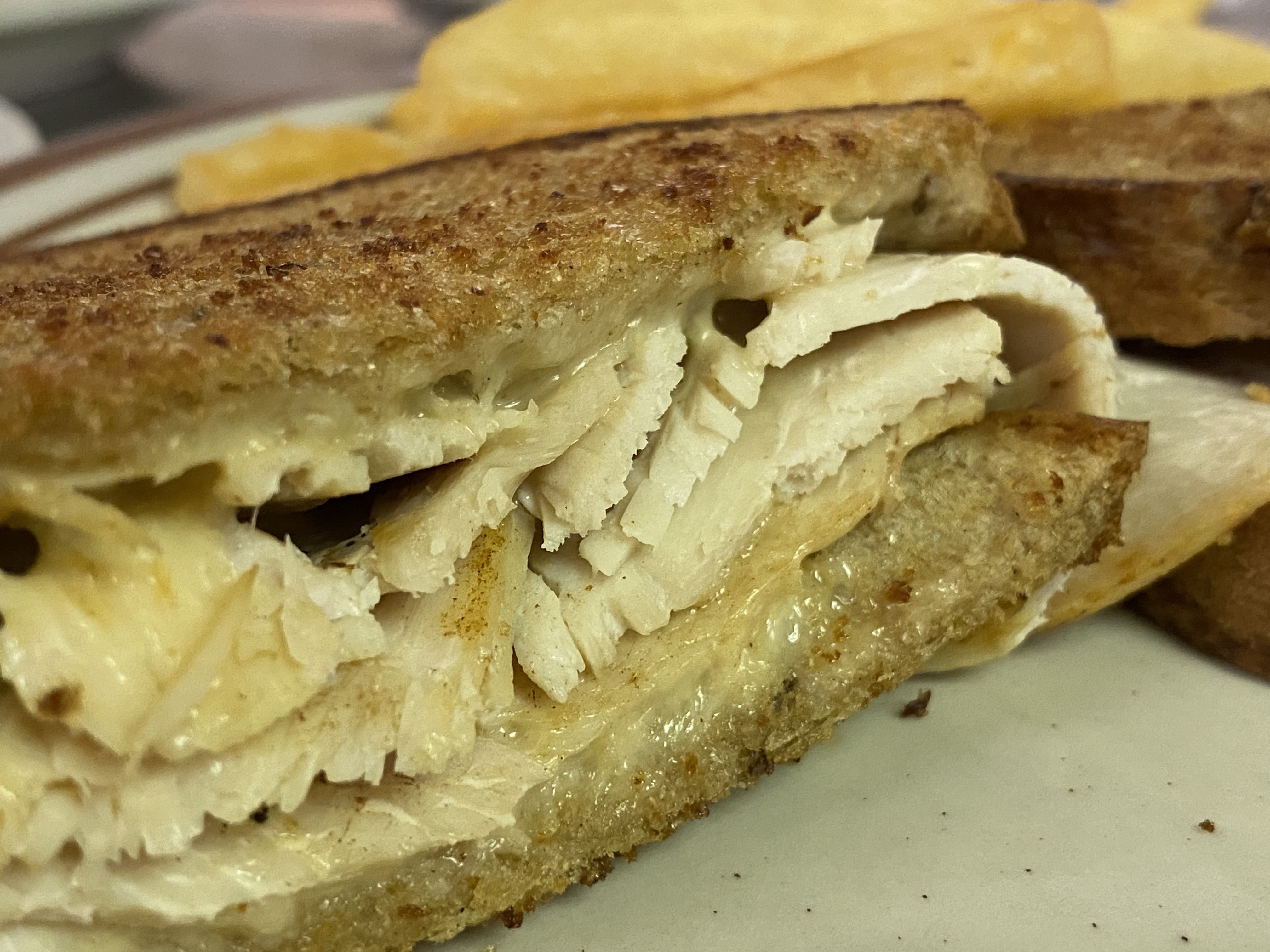 Order Turkey Melt Sandwich with French Fries food online from Carver Family Restaurant store, Richmond on bringmethat.com