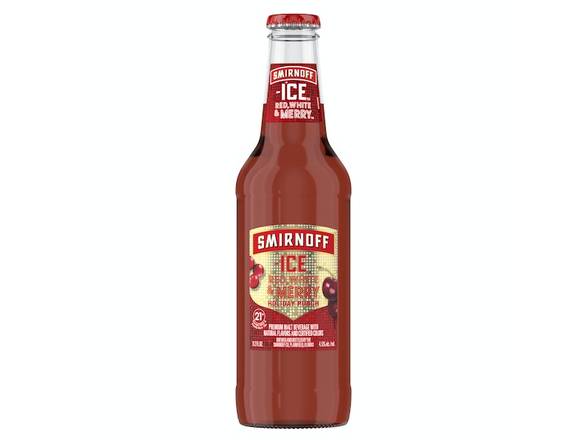 Order Smirnoff Ice Red, White, & Merry - 6x 11.2oz Bottles food online from Kirby Food & Liquor store, Champaign on bringmethat.com