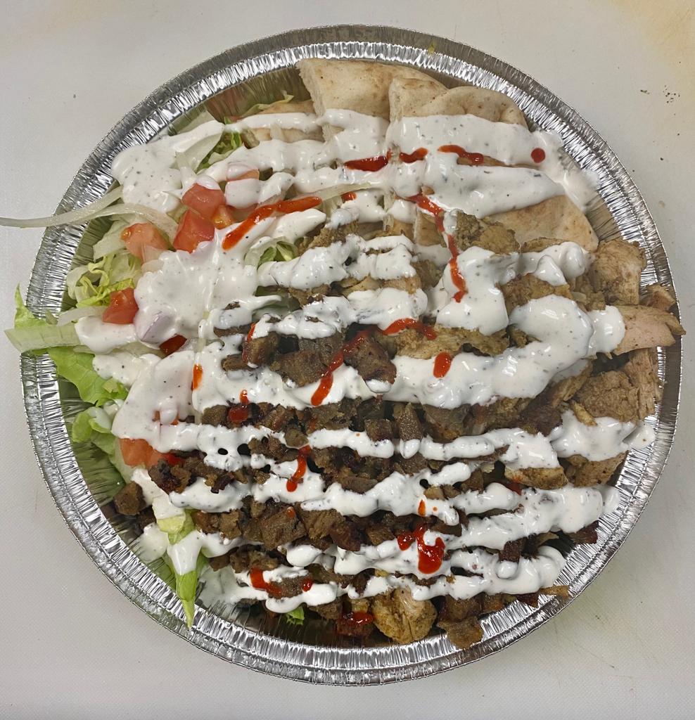 Order ChiK ＆ Gyro Mix Platter food online from Halal Kitch store, Egg Harbor Township on bringmethat.com
