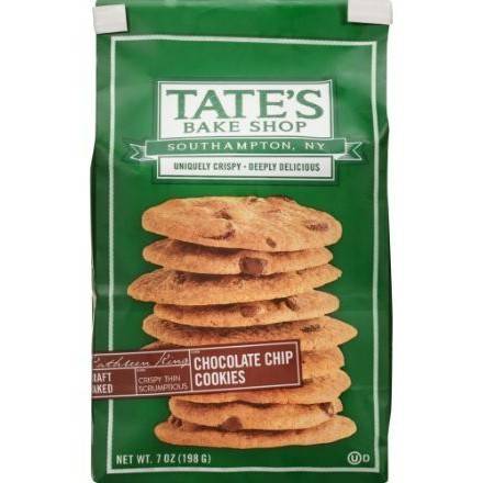 Order Tate's Bake Shop Chocolate Chip Cookies (7 oz) food online from Light Speed Market store, Marietta on bringmethat.com