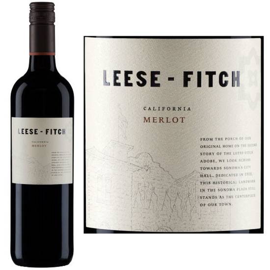 Order Leese Fitch Merlot food online from Liquor Wine & Beer World store, Santa Monica on bringmethat.com
