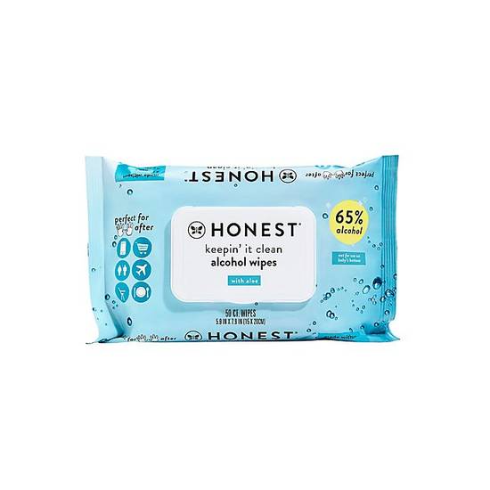 Order The Honest Company® 50-Count Keepin' It Clean Alcohol Wipes food online from Bed Bath &Amp; Beyond store, Portsmouth on bringmethat.com