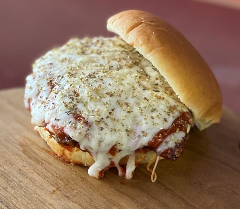 Order Chicken Parmesan Sandwich food online from Twinsburg Badass Burgers And Fried Chicken store, Twinsburg on bringmethat.com