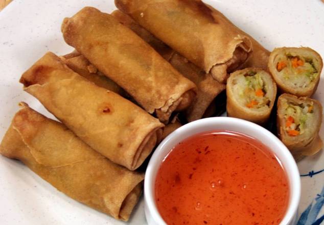 Order Vege. Spring Rolls (5 pcs) food online from Rice Box store, Louisville on bringmethat.com