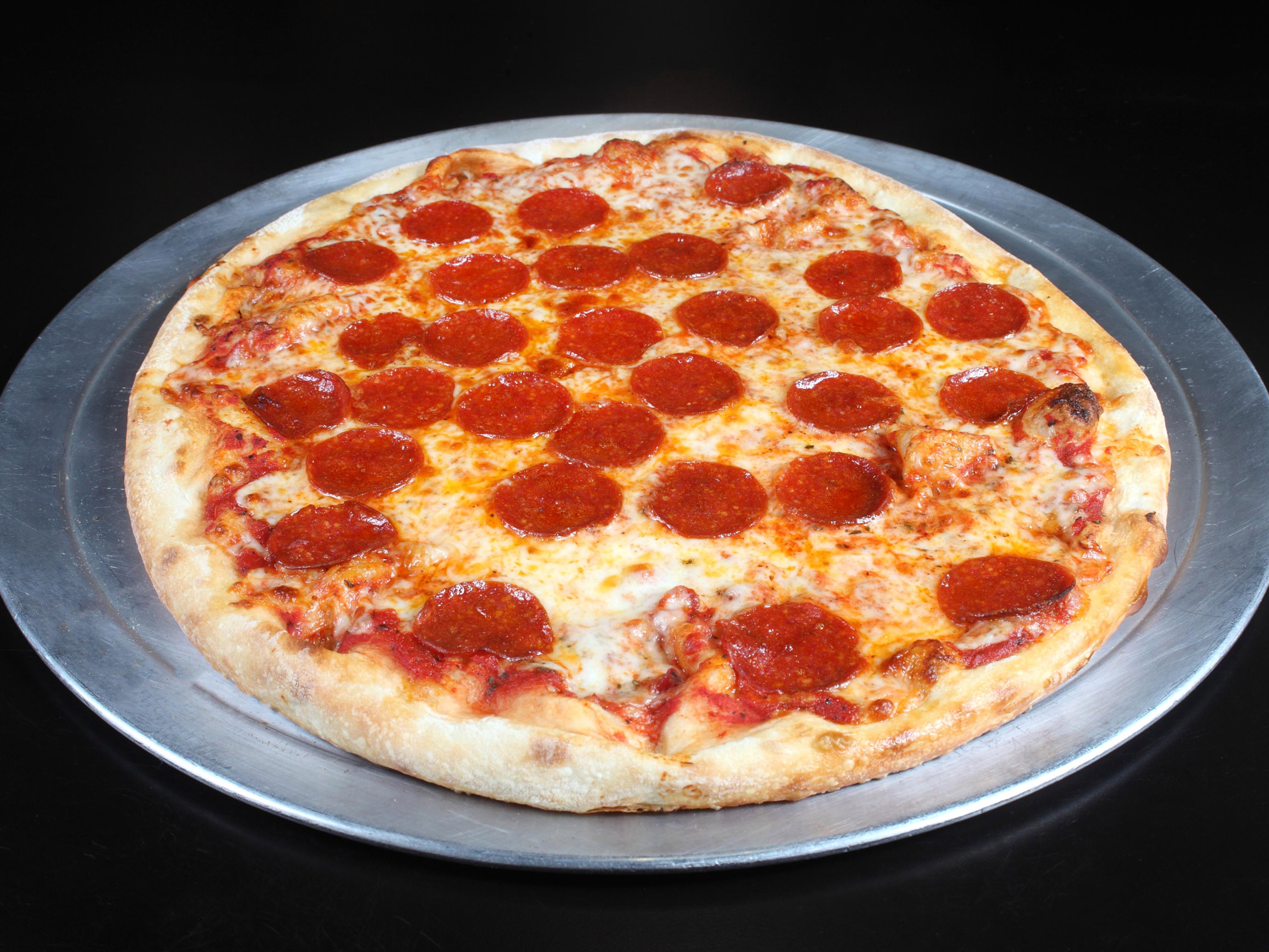Order Pepperoni and Cheese Pizza Slice food online from Brooklyn Pizzeria store, Goldsboro on bringmethat.com