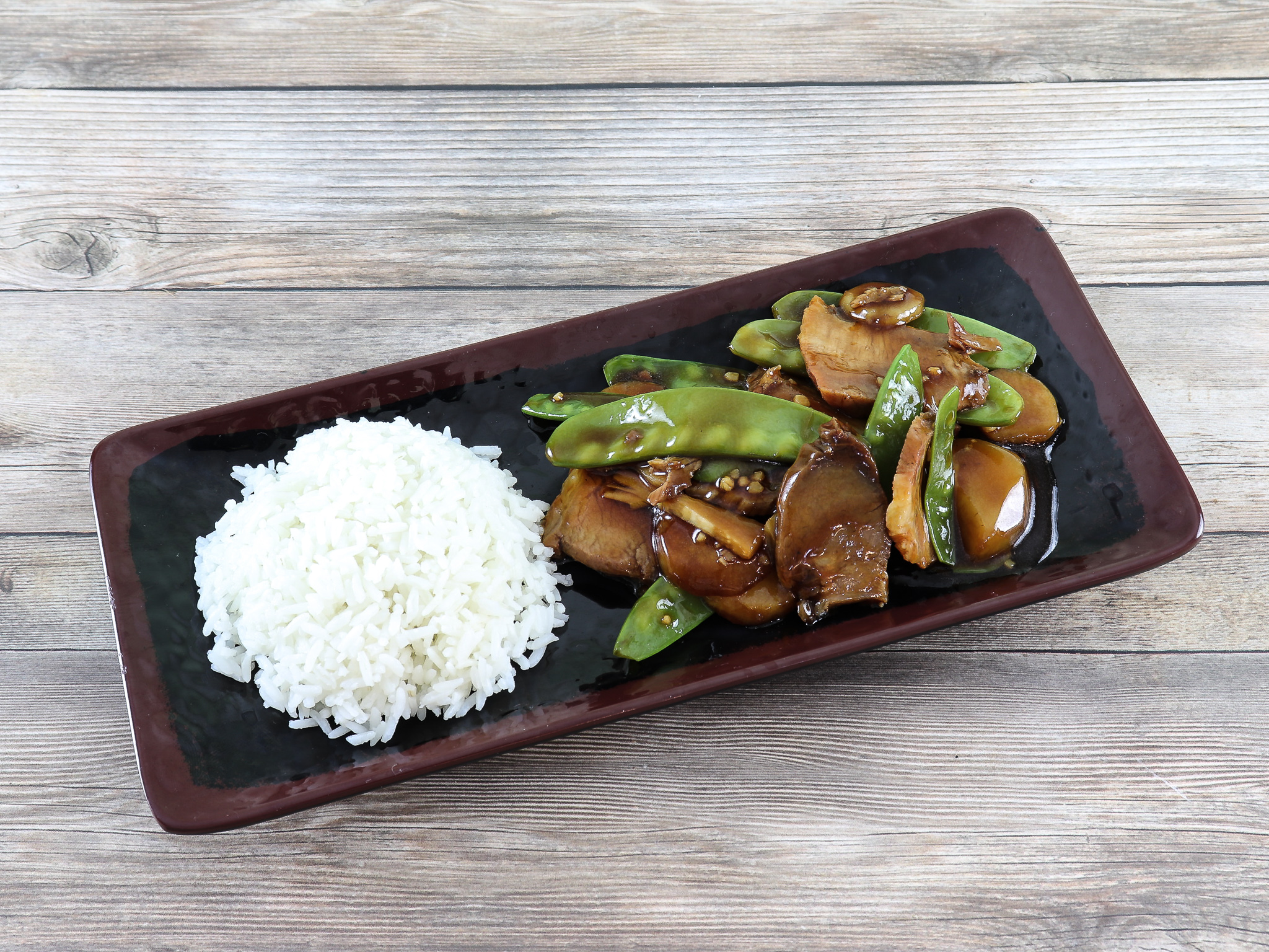 Order 602. BBQ Pork with Pea Pods and Water Chestnuts food online from Hunan Palace store, Elmhurst on bringmethat.com