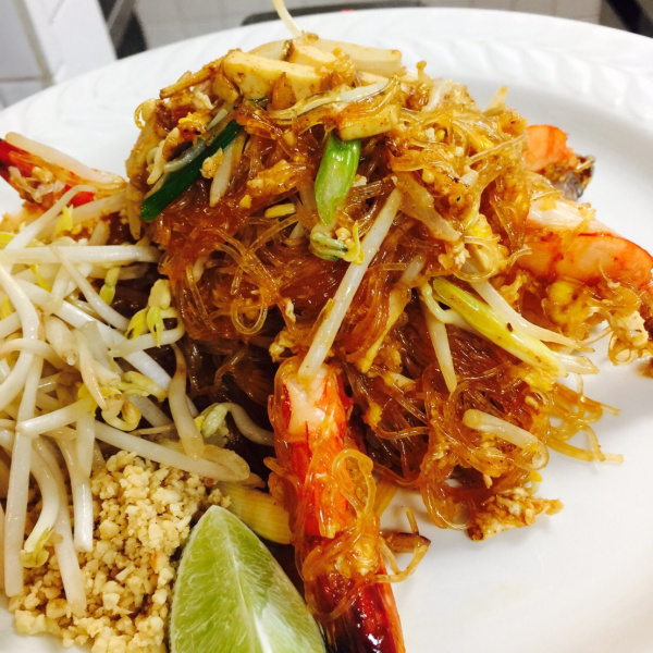 Order Jumbo Shrimp Pad Thai Woonsen food online from Hug Thai Cuisine store, Bellmore on bringmethat.com