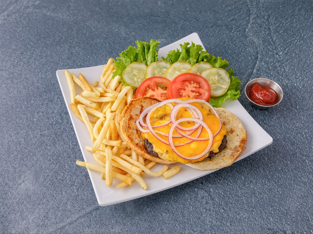 Order Cheeseburger Deluxe food online from Othello Deli store, Astoria on bringmethat.com
