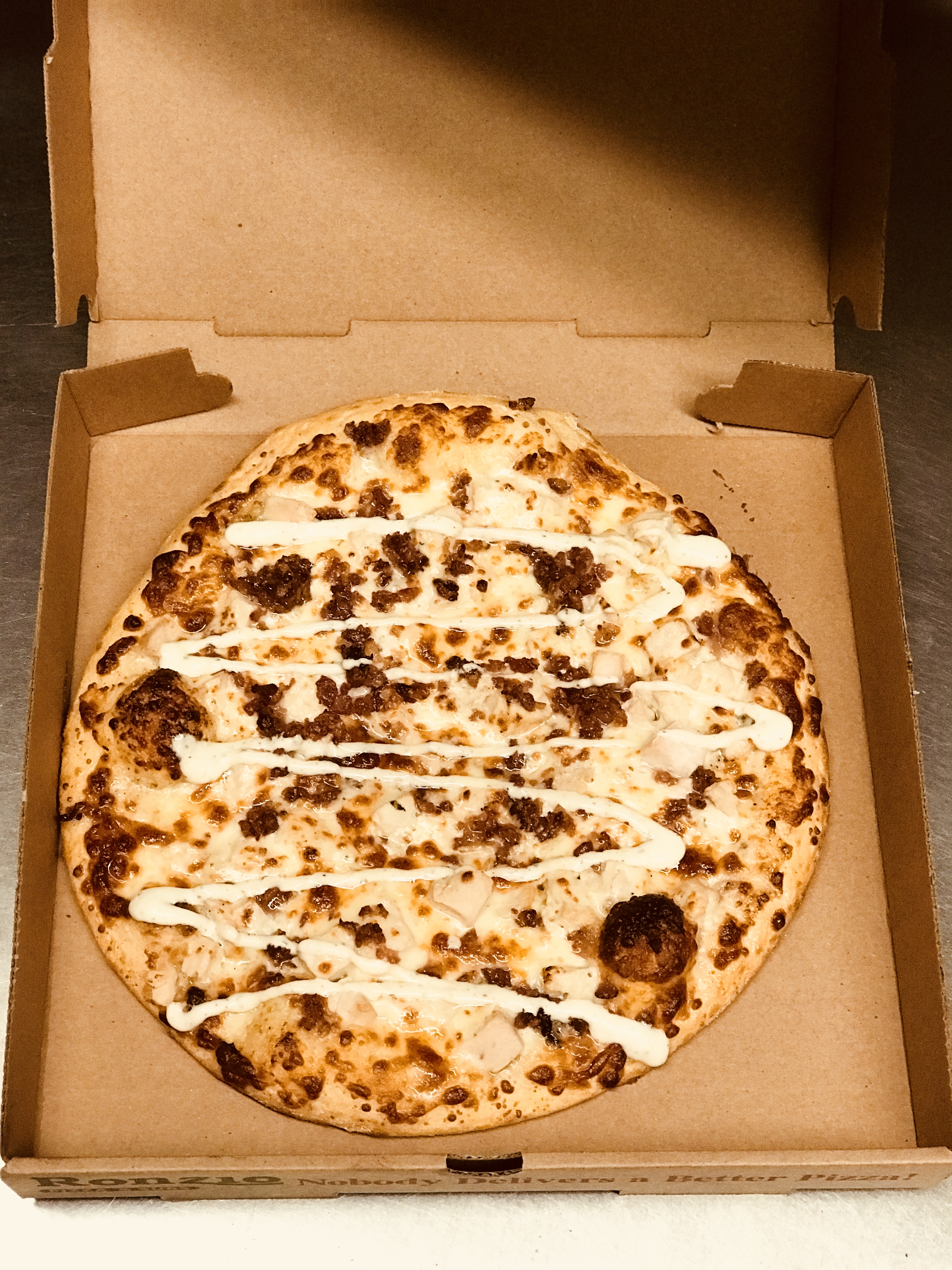 Order Chicken Bacon Ranch Pizza food online from Ronzio Pizza & Subs store, Warwick on bringmethat.com