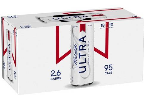 Order Michelob ultra 18pack cans food online from Luckys Liquor store, Los Angeles on bringmethat.com
