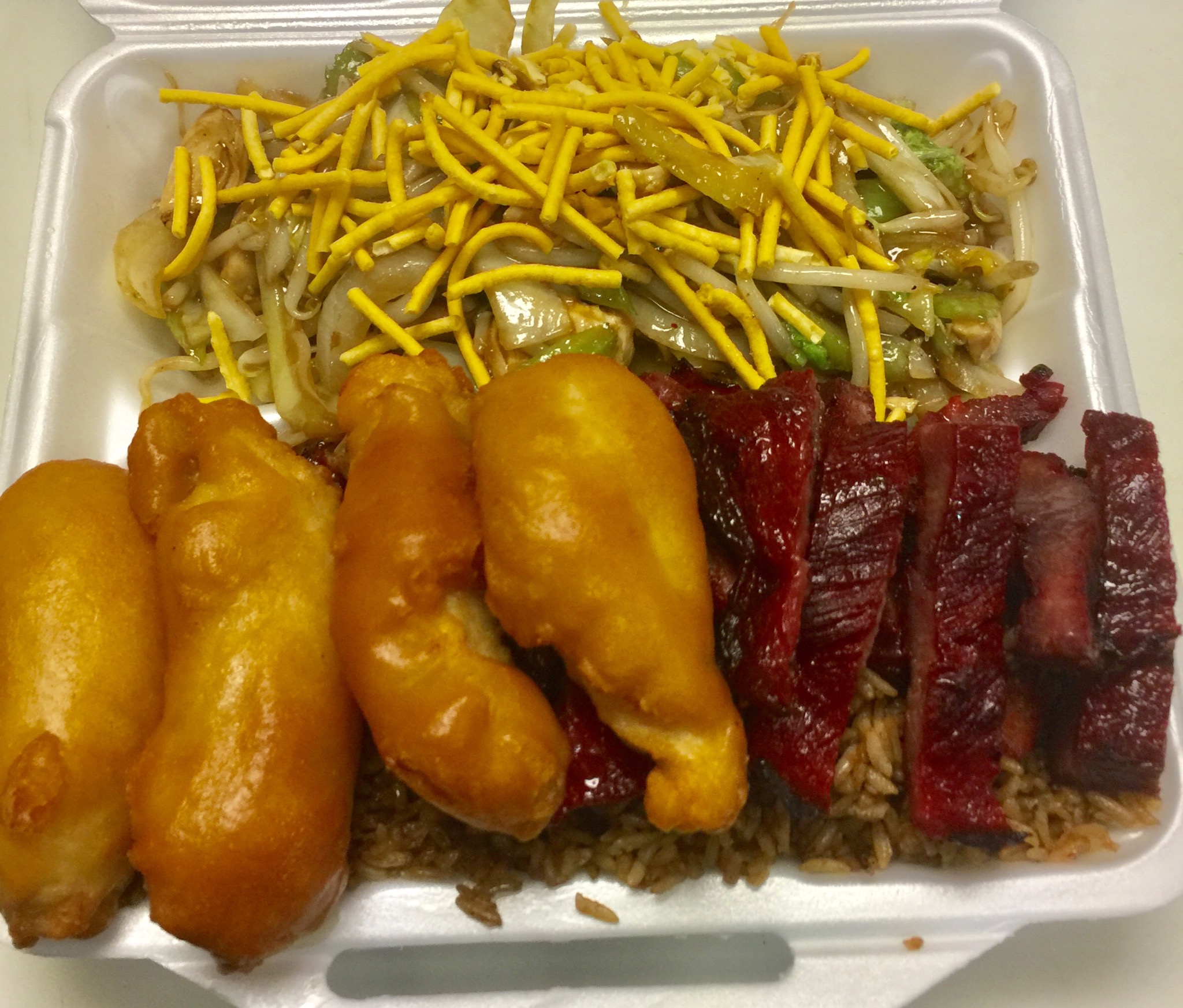 Order D4. Boneless Ribs, Chicken Fingers and Fried Rice Combo food online from New Hong Kong Village store, Medford on bringmethat.com