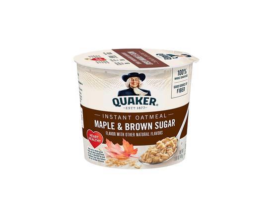 Order Quaker Maple & Brown Sugar Instant Oatmeal 1.69oz food online from Extra Mile 3056 store, Vallejo on bringmethat.com