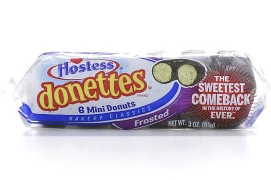Order Hostess Donettes Frosted Mini Donuts - 3oz, x6 food online from Loma Mini Market store, Long Beach on bringmethat.com