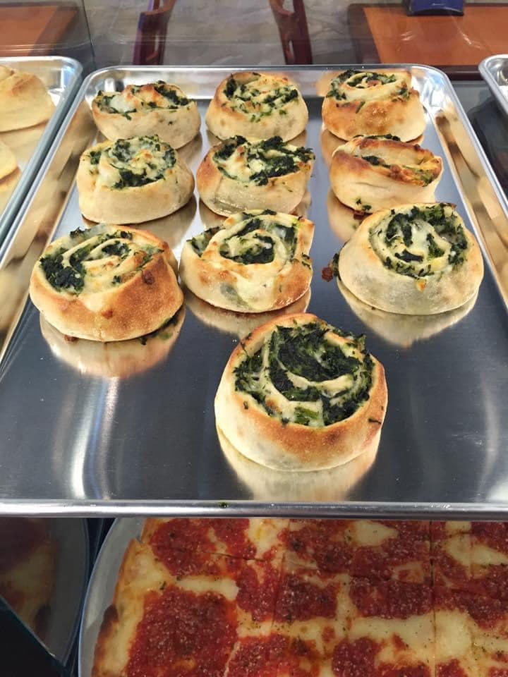 Order Spinach Pinwheel - Regular food online from Bruno's Pizza store, Palm Coast on bringmethat.com