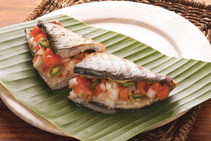 Order 2 Pieces Grilled Half Bangus food online from Grill City store, South San Francisco on bringmethat.com