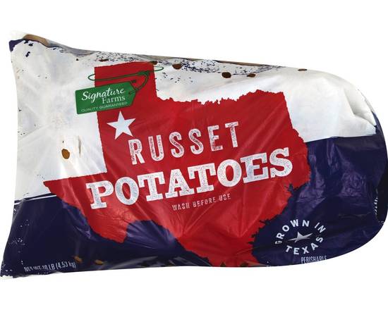 Order Signature Farms · Russet Potatoes (10 lbs) food online from Albertsons Express store, Fort Worth on bringmethat.com