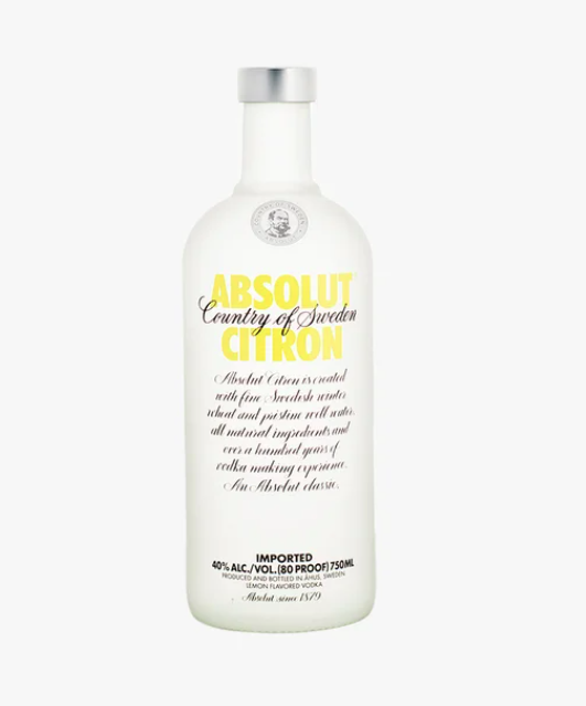 Order Absolut Citron 750ml food online from Terners Liquor store, Los Angeles on bringmethat.com
