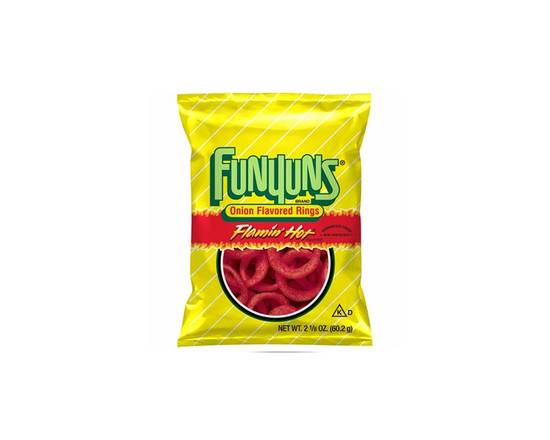 Order Funyuns Flamin' Hot 2.12oz food online from Chevron Extramile store, Los Angeles on bringmethat.com