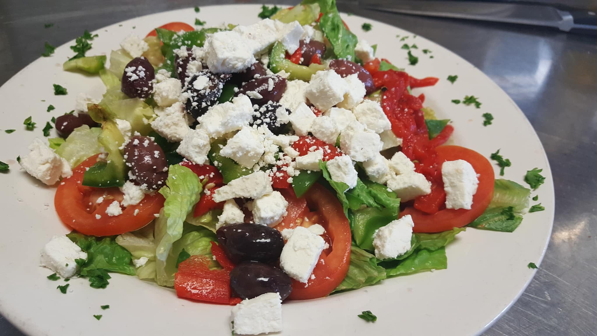 Order Greek Salad - Salad food online from Brother Pizza Pasta & Sub store, Harrisonburg on bringmethat.com