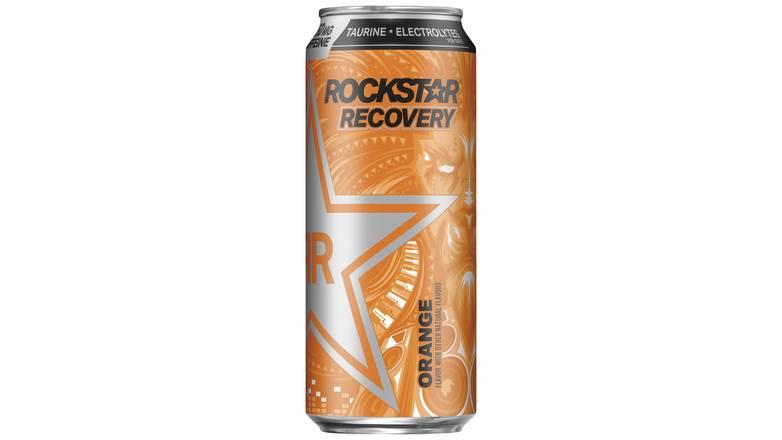 Order Rockstar Recovery Orange Energy Drink food online from Red Roof Market store, Lafollette on bringmethat.com