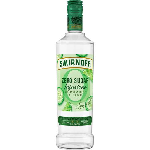 Order Smirnoff Zero Sugar Infusion Cucumber & Lime (750 ML) 126548 food online from Bevmo! store, Ladera Ranch on bringmethat.com