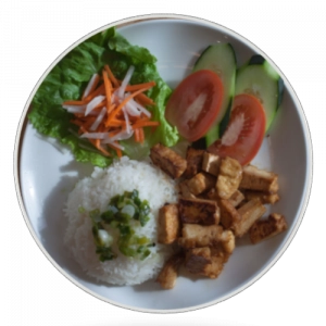 Order R5. Cơm Tofu food online from 3 Pho Bowl 09 store, Schertz on bringmethat.com