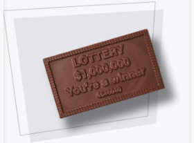Order Chocolate Lottery Ticket food online from Jon L. Stopay Candies store, Wilkes-Barre on bringmethat.com