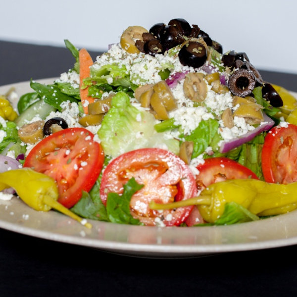 Order Greek Salad food online from Riviera Village Pizza store, Redondo Beach on bringmethat.com