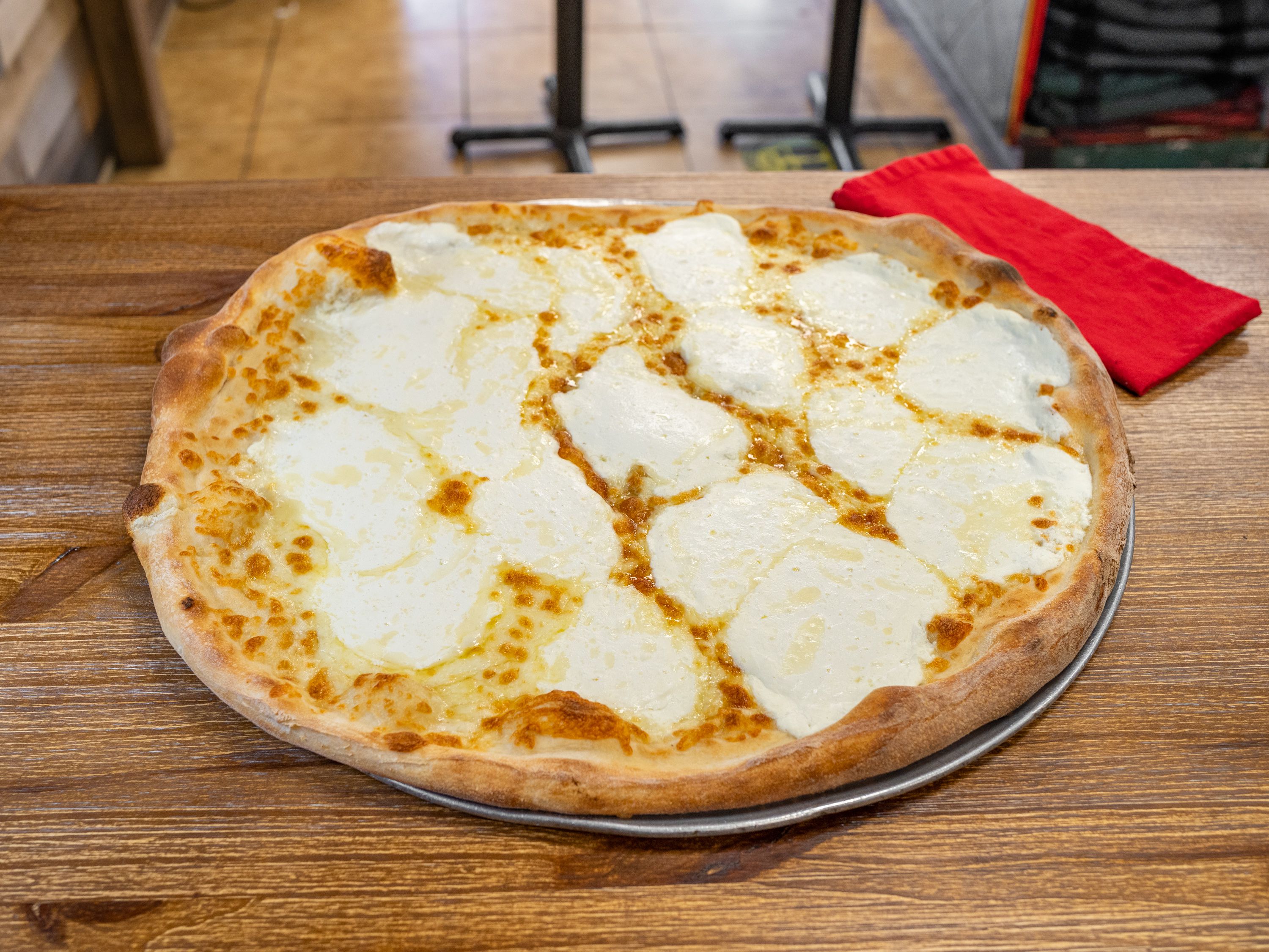 Order Cheese White Pie(Ricotta) food online from Knapp Street Pizza store, Brooklyn on bringmethat.com