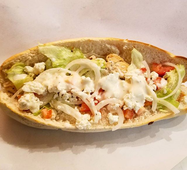 Order Greek Grilled Chicken Sub food online from Nino's Pizza store, Boston on bringmethat.com