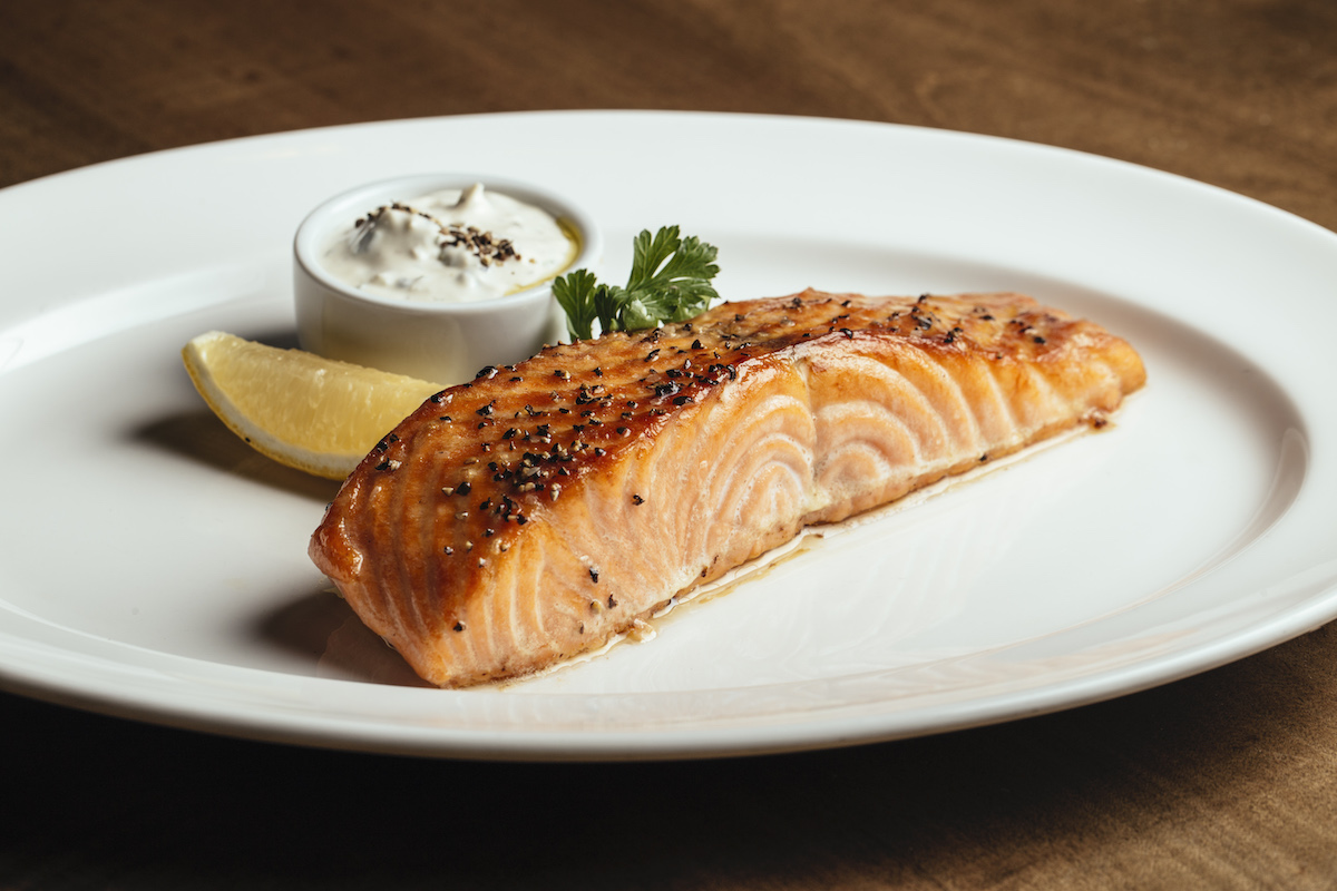 Order Roasted Ora King Salmon food online from RPM Steak store, Chicago on bringmethat.com