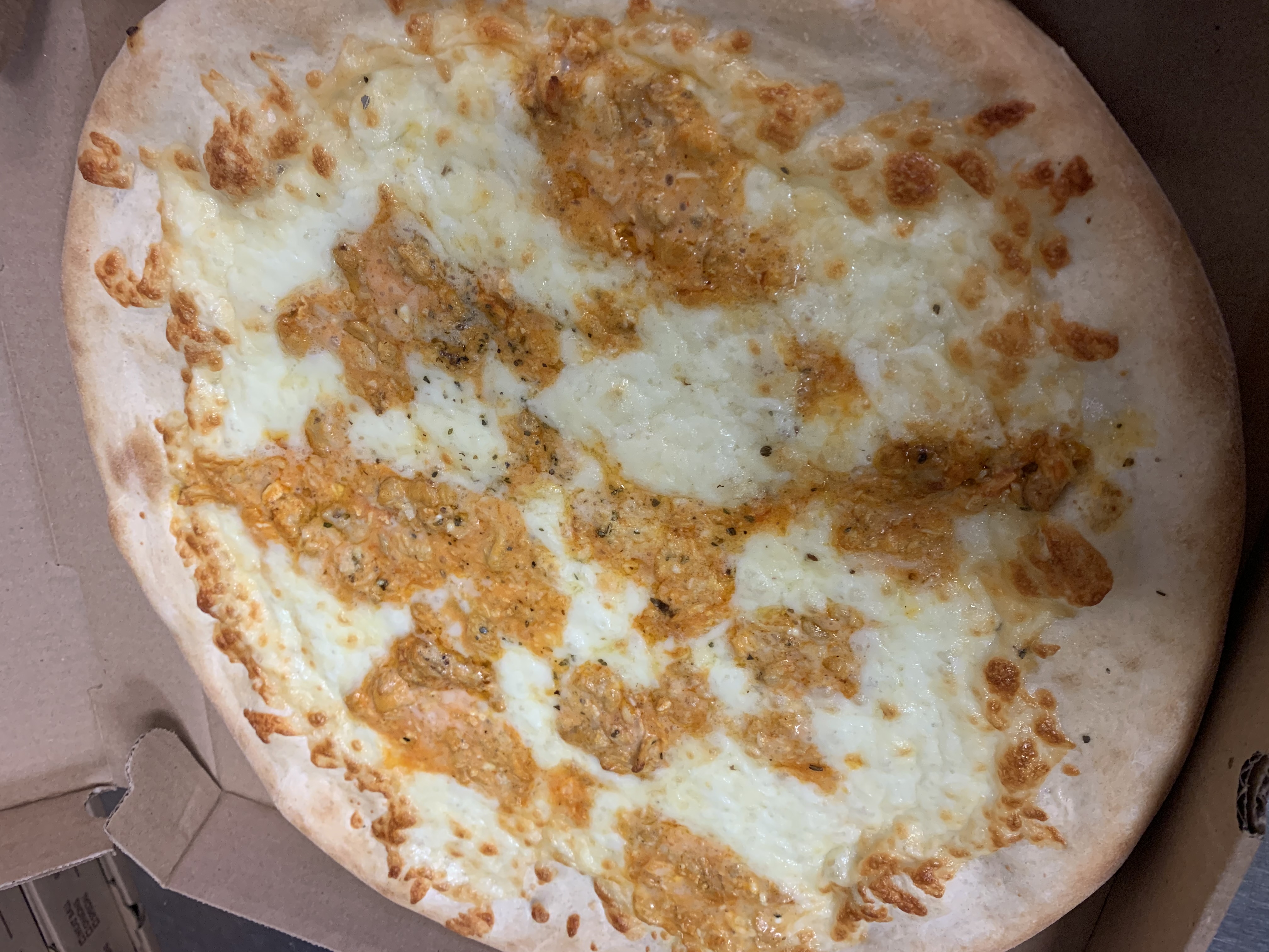 Order Buffalo Chicken Pizza food online from George Pizza store, Easton on bringmethat.com