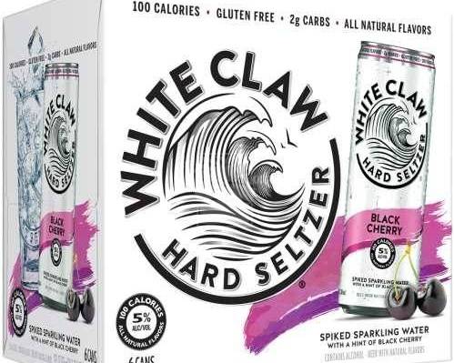 Order White Claw Black Cherry 6 Pack (5.0% ABV) food online from Newport Wine & Spirits store, Newport Beach on bringmethat.com